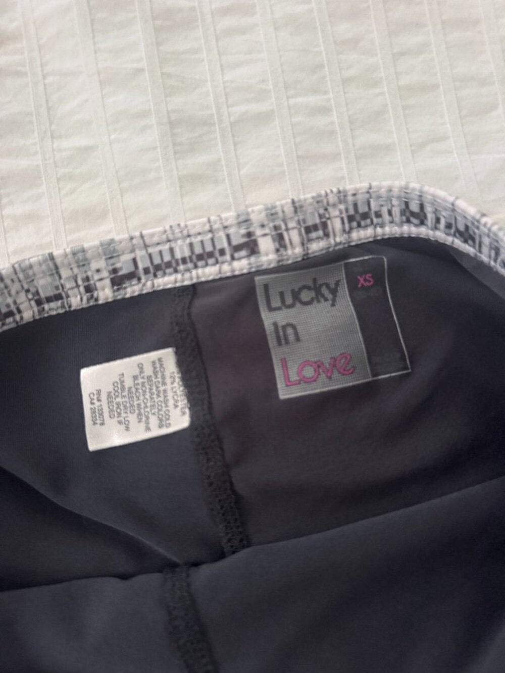 Lucky in Love Tennis Skirt — White & Gray | Size XS | Like New | Pickleball - Picture 4 of 7